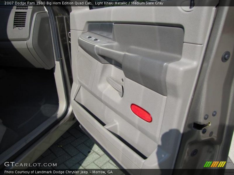 Light Khaki Metallic / Medium Slate Gray 2007 Dodge Ram 1500 Big Horn Edition Quad Cab