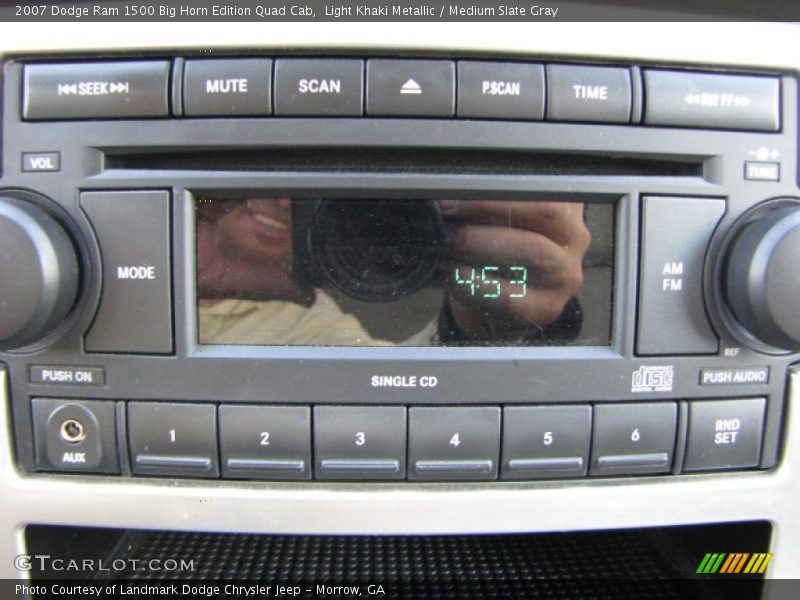 Light Khaki Metallic / Medium Slate Gray 2007 Dodge Ram 1500 Big Horn Edition Quad Cab