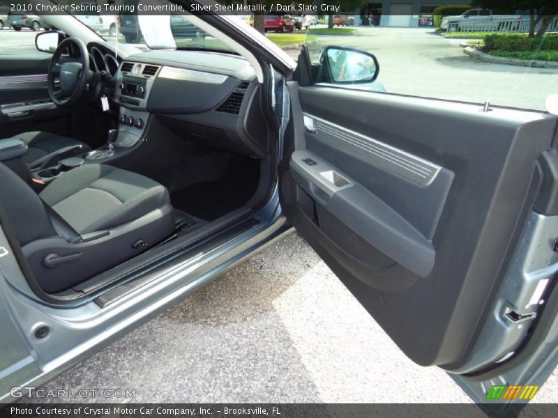 Silver Steel Metallic / Dark Slate Gray 2010 Chrysler Sebring Touring Convertible