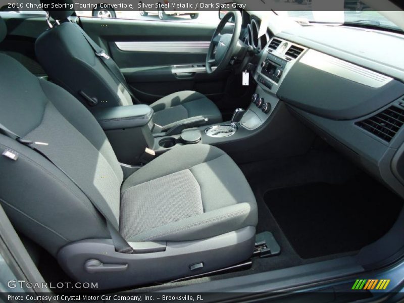 Silver Steel Metallic / Dark Slate Gray 2010 Chrysler Sebring Touring Convertible