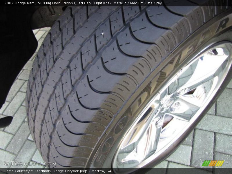 Light Khaki Metallic / Medium Slate Gray 2007 Dodge Ram 1500 Big Horn Edition Quad Cab