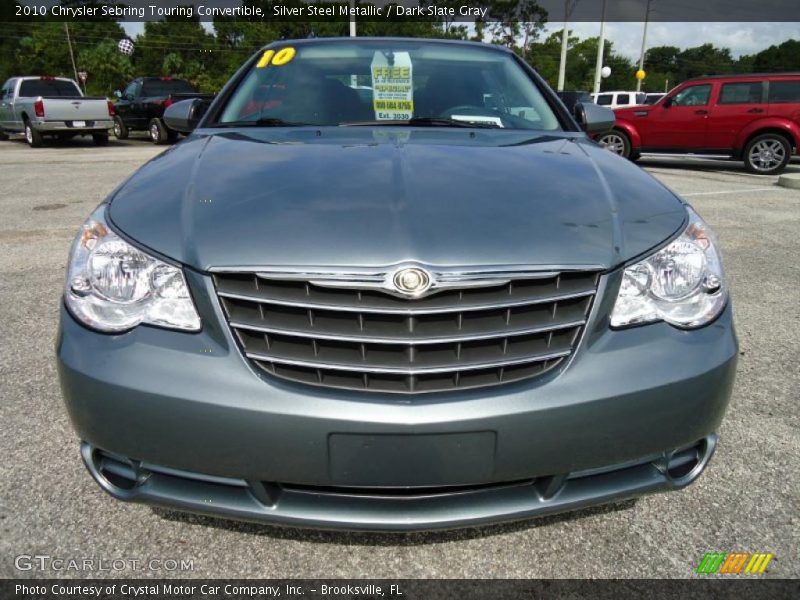 Silver Steel Metallic / Dark Slate Gray 2010 Chrysler Sebring Touring Convertible