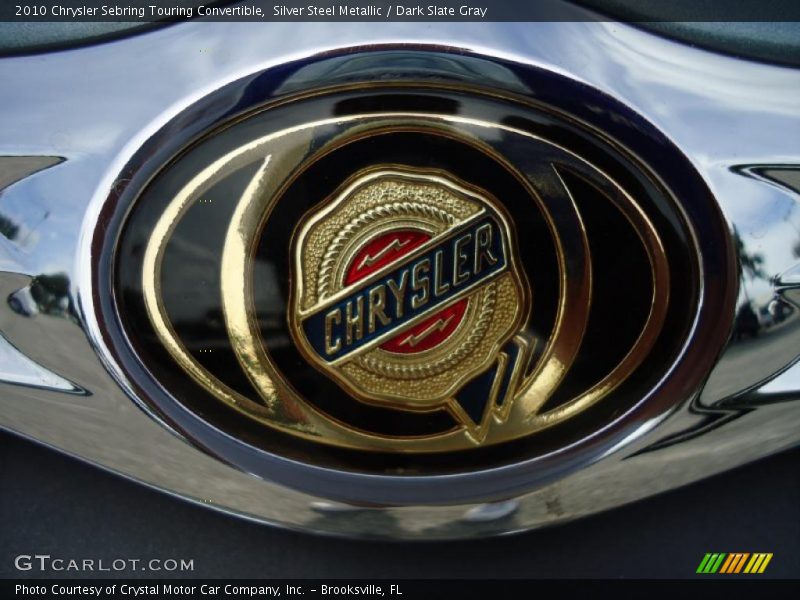 Silver Steel Metallic / Dark Slate Gray 2010 Chrysler Sebring Touring Convertible
