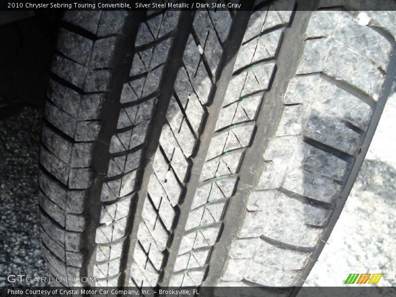 Silver Steel Metallic / Dark Slate Gray 2010 Chrysler Sebring Touring Convertible