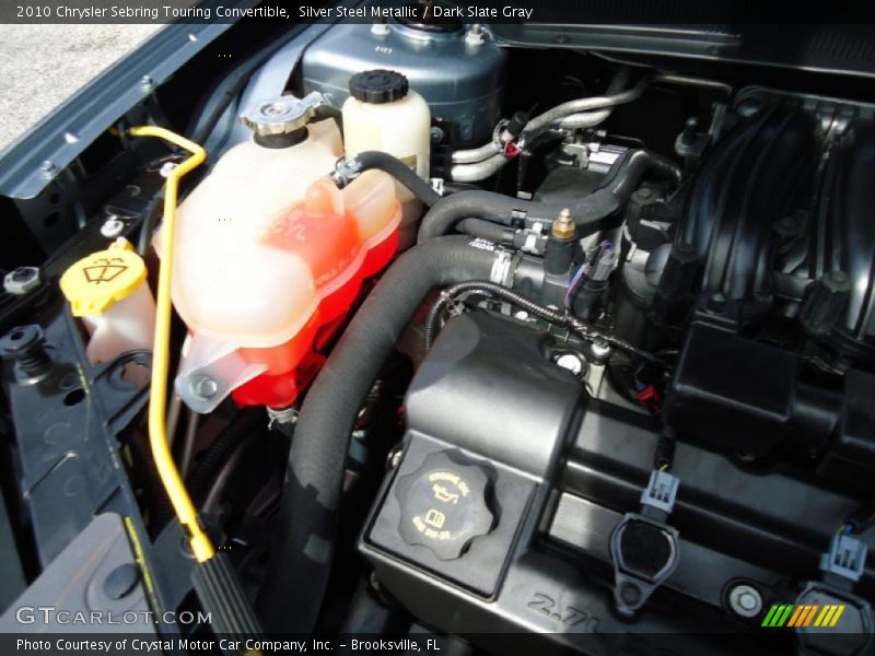 Silver Steel Metallic / Dark Slate Gray 2010 Chrysler Sebring Touring Convertible