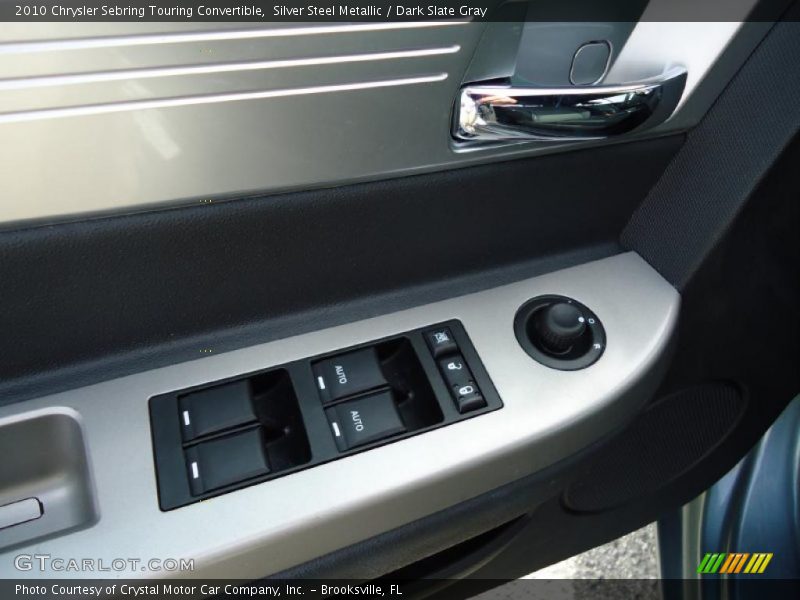 Silver Steel Metallic / Dark Slate Gray 2010 Chrysler Sebring Touring Convertible