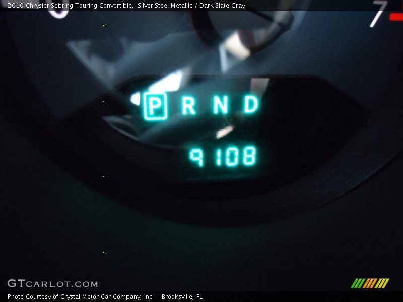 Silver Steel Metallic / Dark Slate Gray 2010 Chrysler Sebring Touring Convertible