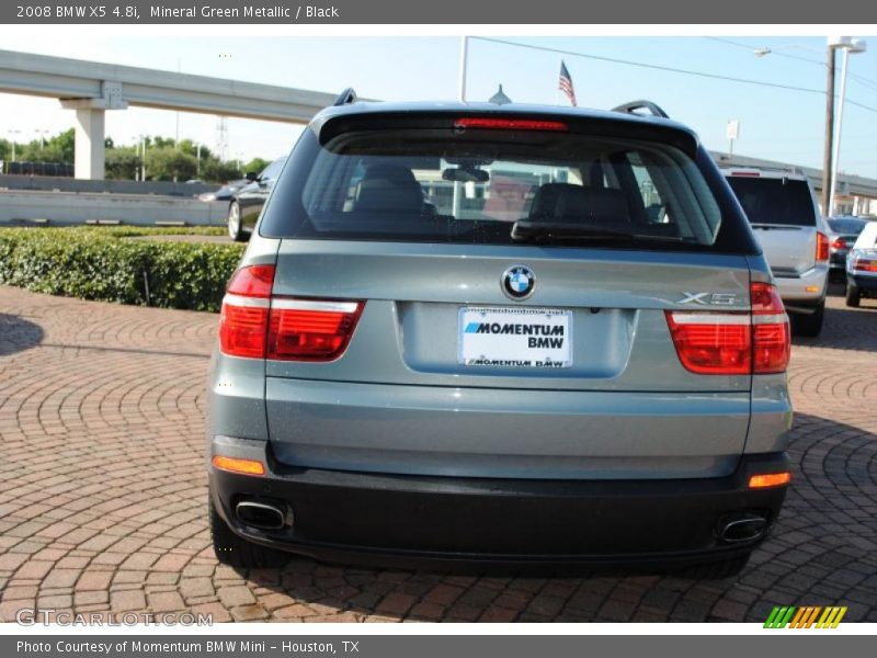 Mineral Green Metallic / Black 2008 BMW X5 4.8i