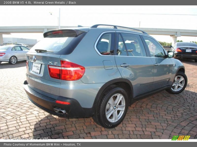 Mineral Green Metallic / Black 2008 BMW X5 4.8i