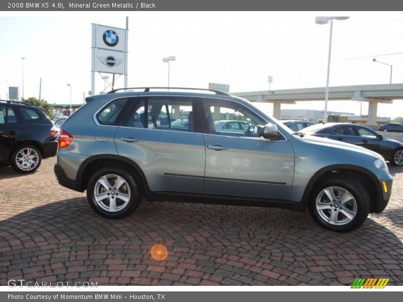 Mineral Green Metallic / Black 2008 BMW X5 4.8i