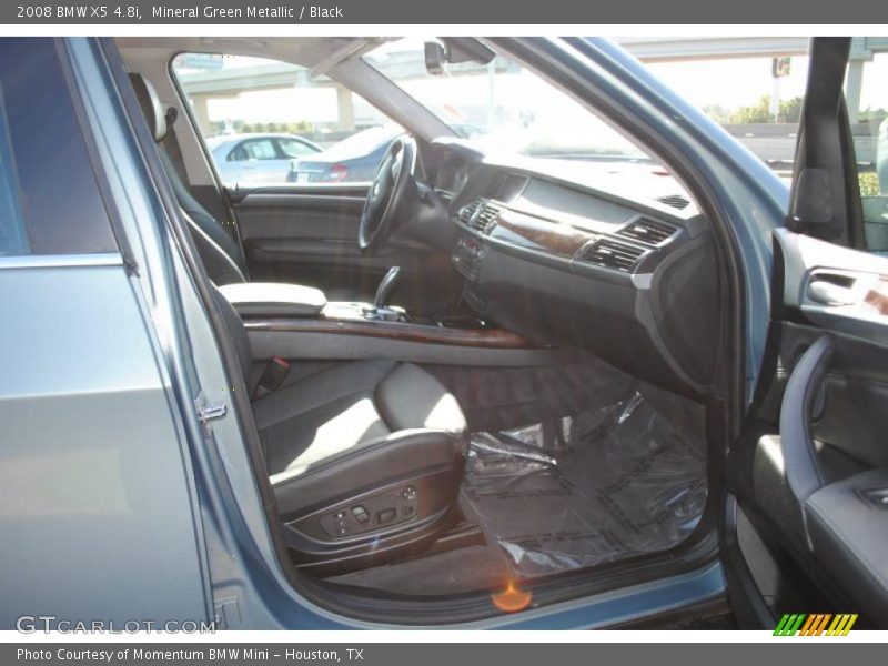 Mineral Green Metallic / Black 2008 BMW X5 4.8i