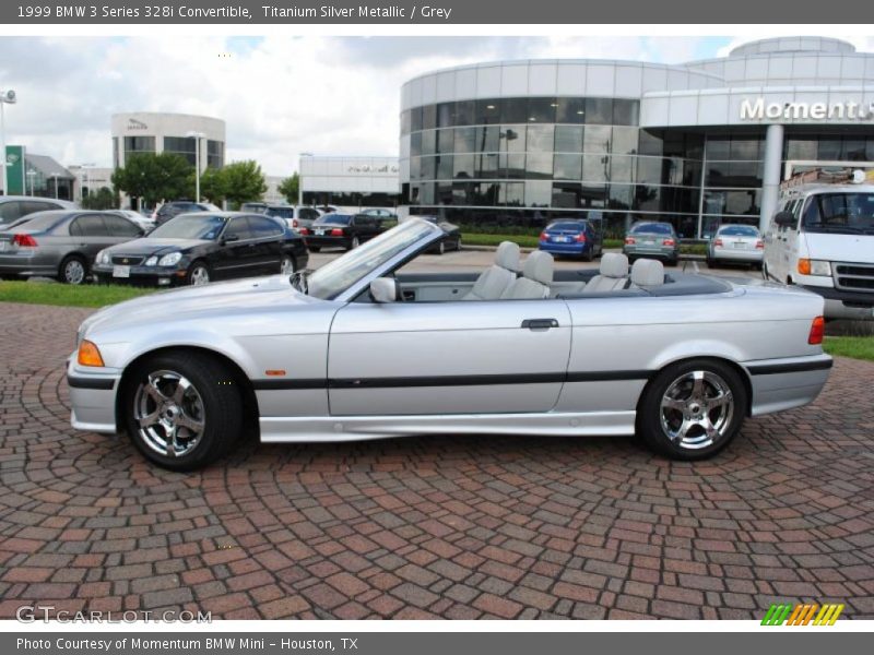 Titanium Silver Metallic / Grey 1999 BMW 3 Series 328i Convertible