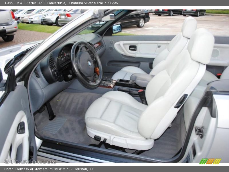 Titanium Silver Metallic / Grey 1999 BMW 3 Series 328i Convertible