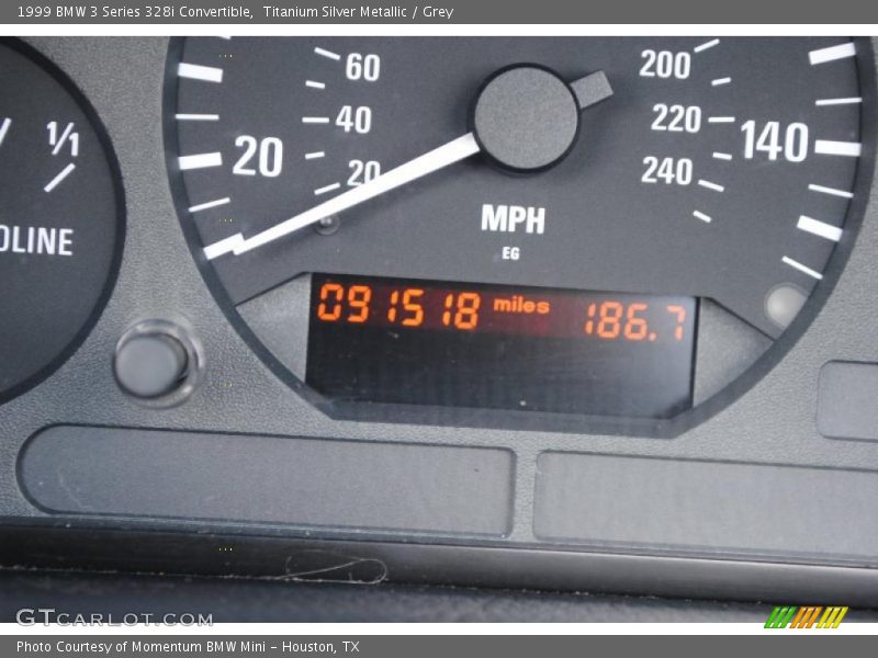 Titanium Silver Metallic / Grey 1999 BMW 3 Series 328i Convertible