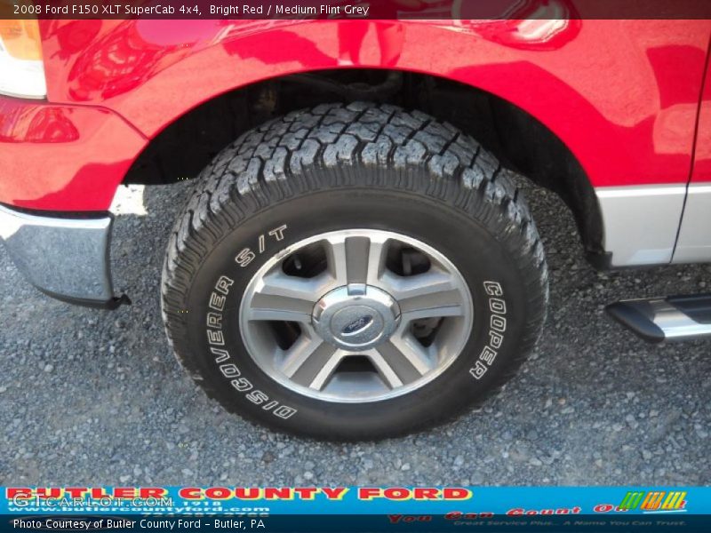 Bright Red / Medium Flint Grey 2008 Ford F150 XLT SuperCab 4x4