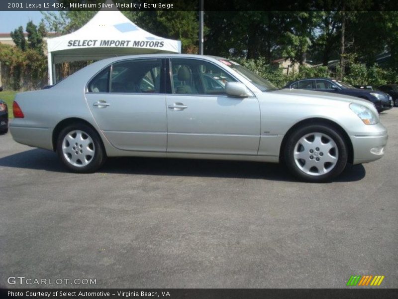 Millenium Silver Metallic / Ecru Beige 2001 Lexus LS 430