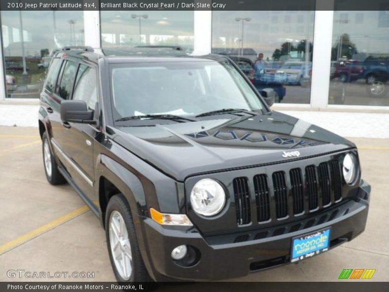 Brilliant Black Crystal Pearl / Dark Slate Gray 2010 Jeep Patriot Latitude 4x4