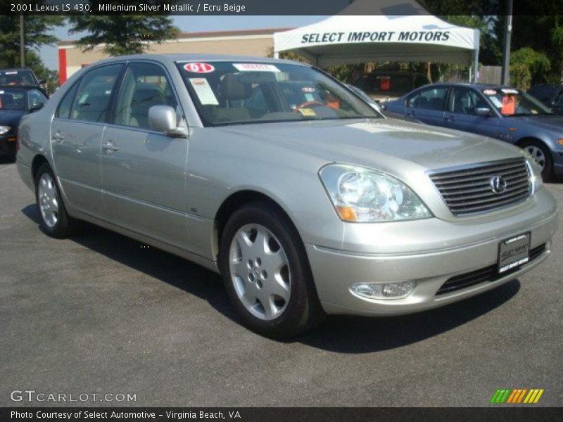 Millenium Silver Metallic / Ecru Beige 2001 Lexus LS 430