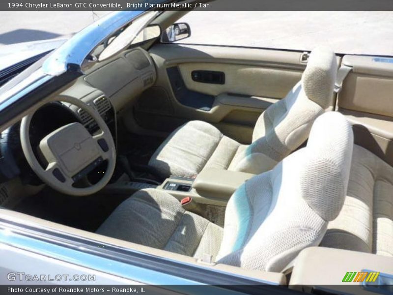 Bright Platinum Metallic / Tan 1994 Chrysler LeBaron GTC Convertible