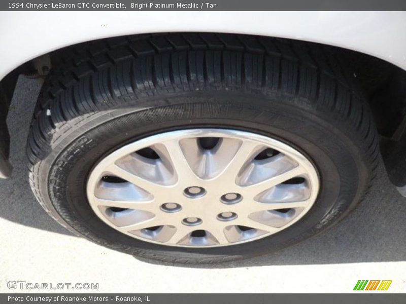 Bright Platinum Metallic / Tan 1994 Chrysler LeBaron GTC Convertible