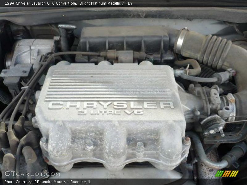 Bright Platinum Metallic / Tan 1994 Chrysler LeBaron GTC Convertible