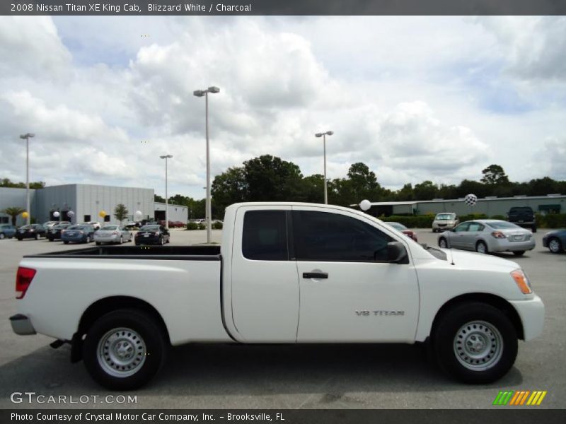 Blizzard White / Charcoal 2008 Nissan Titan XE King Cab