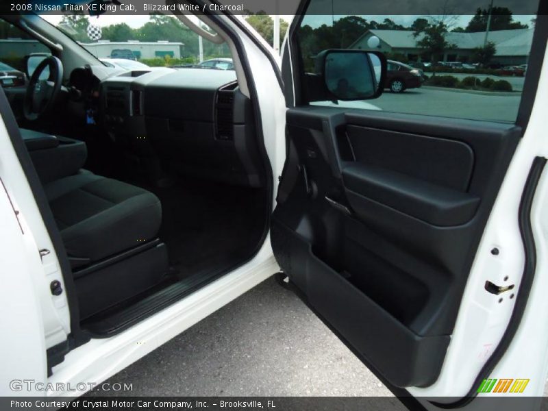 Blizzard White / Charcoal 2008 Nissan Titan XE King Cab
