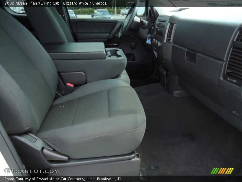 Blizzard White / Charcoal 2008 Nissan Titan XE King Cab