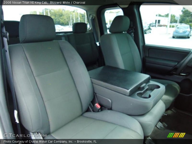Blizzard White / Charcoal 2008 Nissan Titan XE King Cab