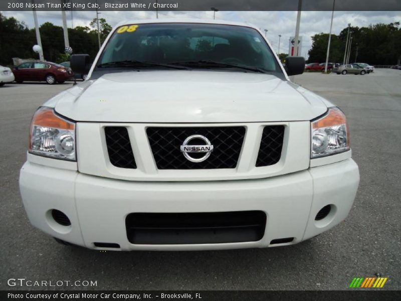 Blizzard White / Charcoal 2008 Nissan Titan XE King Cab