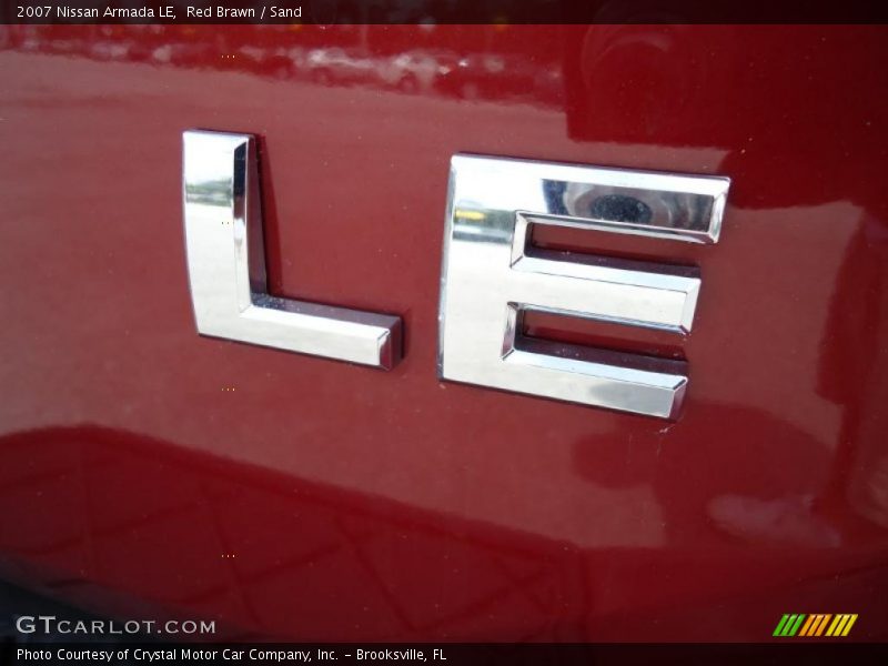Red Brawn / Sand 2007 Nissan Armada LE