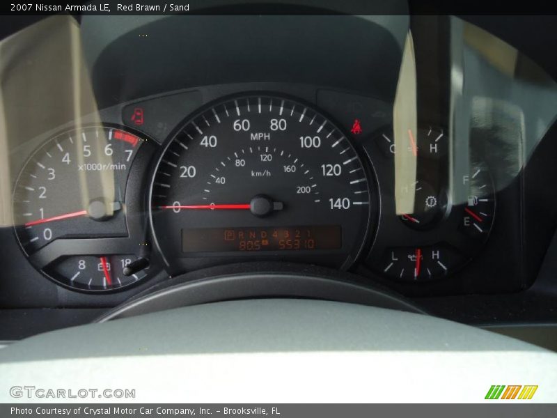 Red Brawn / Sand 2007 Nissan Armada LE