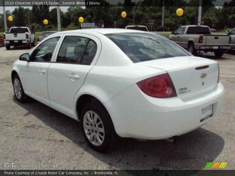 Summit White / Ebony 2010 Chevrolet Cobalt LS Sedan