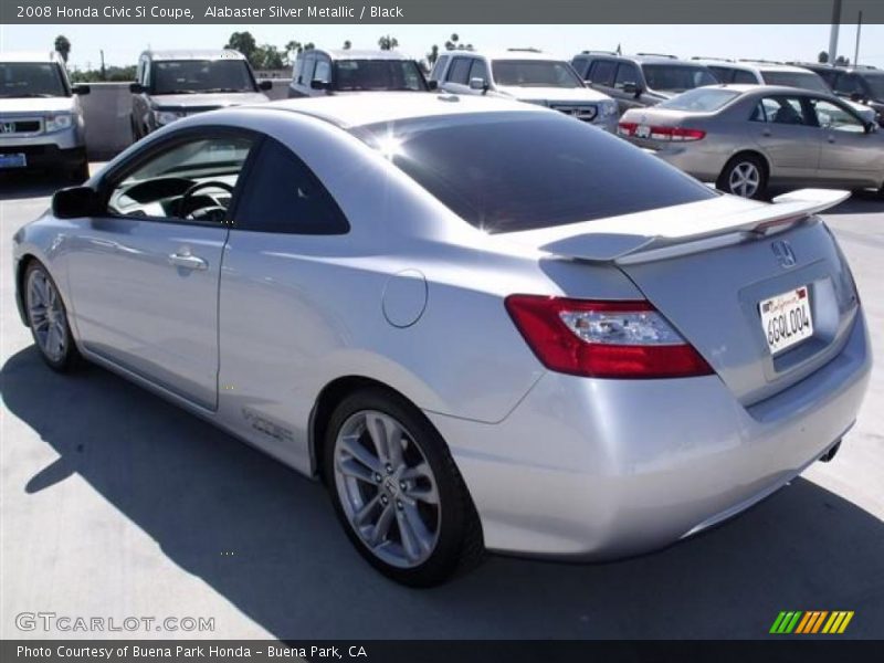 Alabaster Silver Metallic / Black 2008 Honda Civic Si Coupe