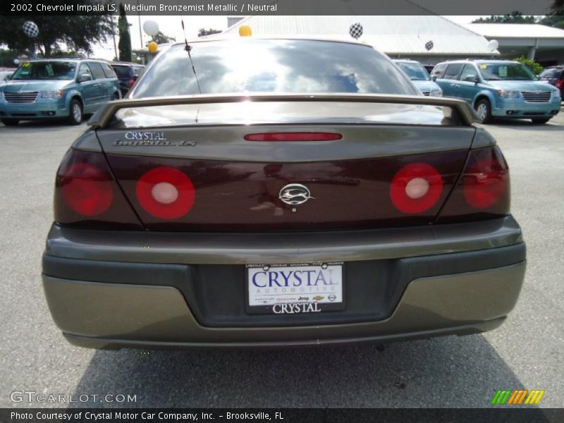 Medium Bronzemist Metallic / Neutral 2002 Chevrolet Impala LS