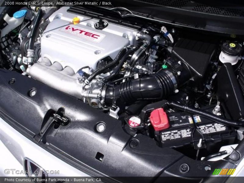 Alabaster Silver Metallic / Black 2008 Honda Civic Si Coupe
