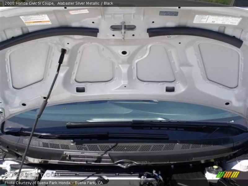 Alabaster Silver Metallic / Black 2008 Honda Civic Si Coupe