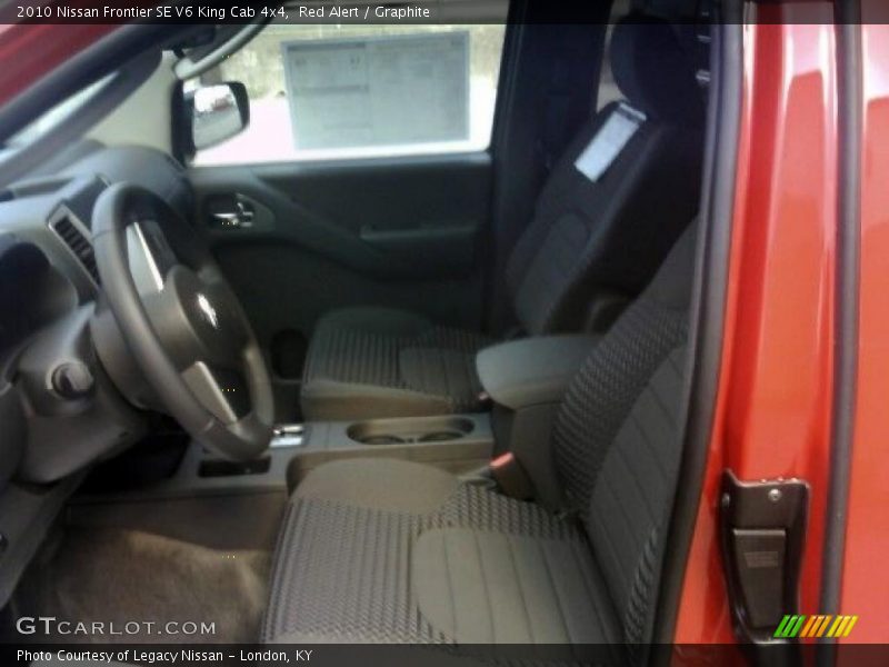 Red Alert / Graphite 2010 Nissan Frontier SE V6 King Cab 4x4