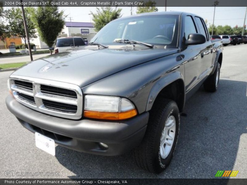 Graphite Metallic / Dark Slate Gray 2004 Dodge Dakota SXT Quad Cab 4x4