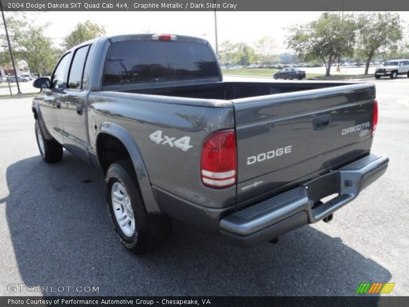 Graphite Metallic / Dark Slate Gray 2004 Dodge Dakota SXT Quad Cab 4x4