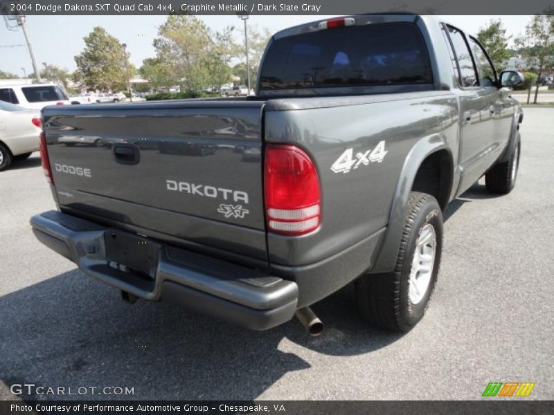 Graphite Metallic / Dark Slate Gray 2004 Dodge Dakota SXT Quad Cab 4x4