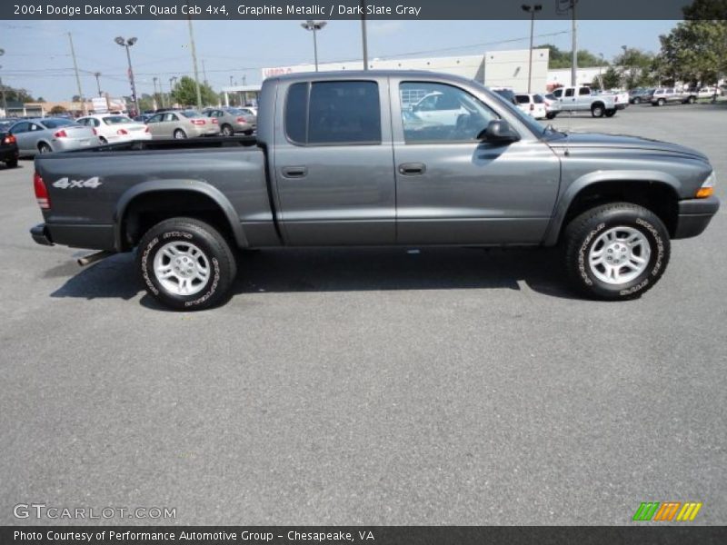 Graphite Metallic / Dark Slate Gray 2004 Dodge Dakota SXT Quad Cab 4x4