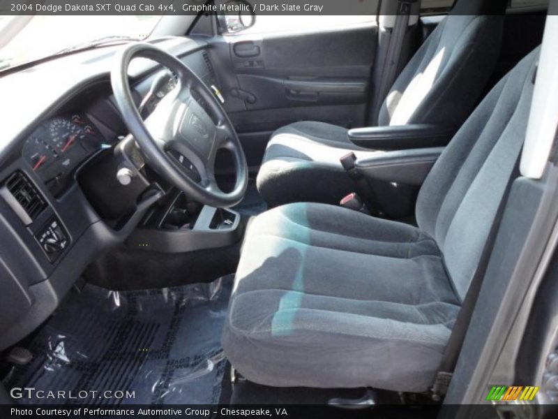 Graphite Metallic / Dark Slate Gray 2004 Dodge Dakota SXT Quad Cab 4x4