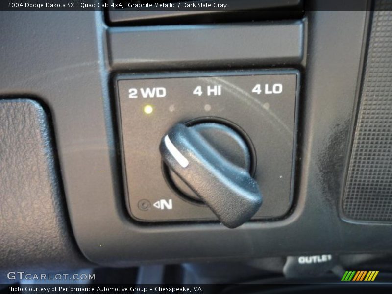 Graphite Metallic / Dark Slate Gray 2004 Dodge Dakota SXT Quad Cab 4x4