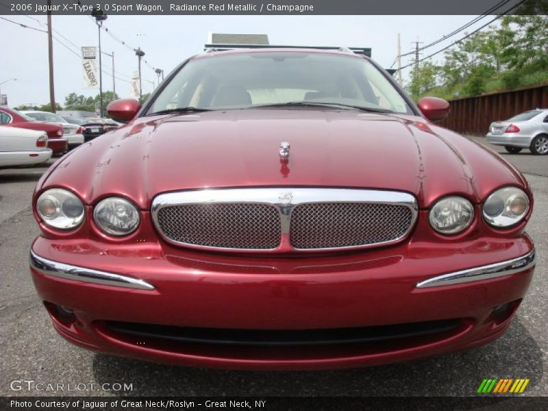 Radiance Red Metallic / Champagne 2006 Jaguar X-Type 3.0 Sport Wagon