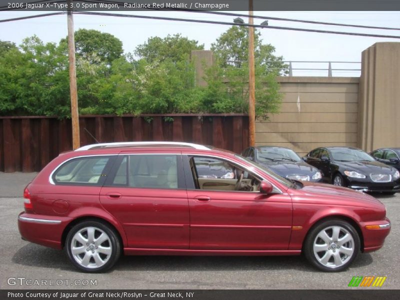 Radiance Red Metallic / Champagne 2006 Jaguar X-Type 3.0 Sport Wagon