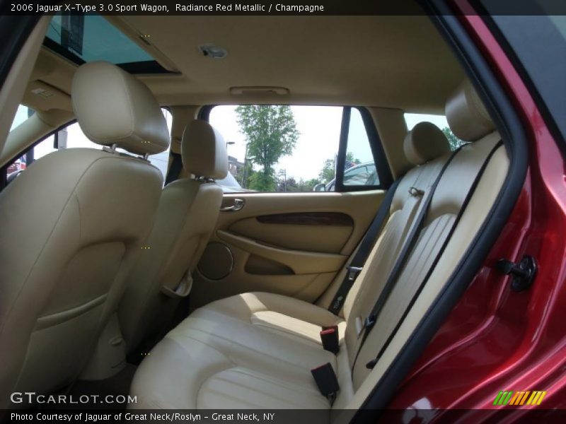 Radiance Red Metallic / Champagne 2006 Jaguar X-Type 3.0 Sport Wagon
