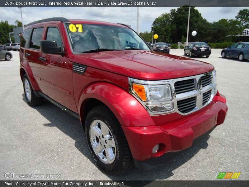Inferno Red Crystal Pearl / Dark Slate Gray/Light Slate Gray 2007 Dodge Nitro SLT