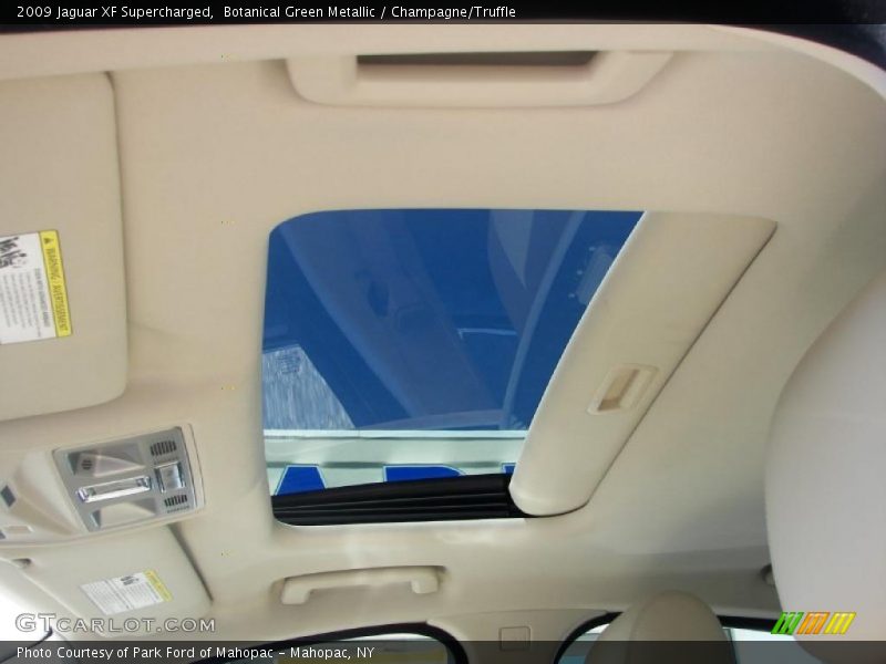 Botanical Green Metallic / Champagne/Truffle 2009 Jaguar XF Supercharged