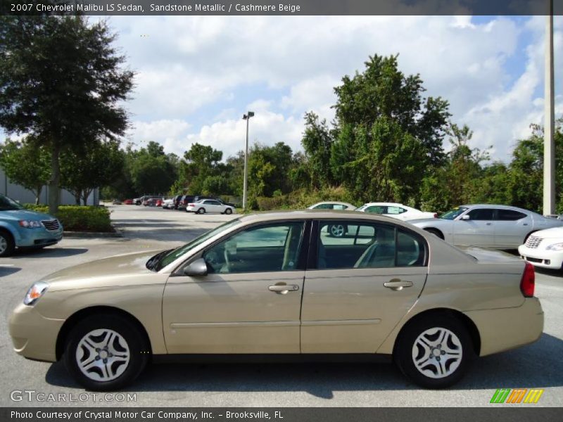Sandstone Metallic / Cashmere Beige 2007 Chevrolet Malibu LS Sedan
